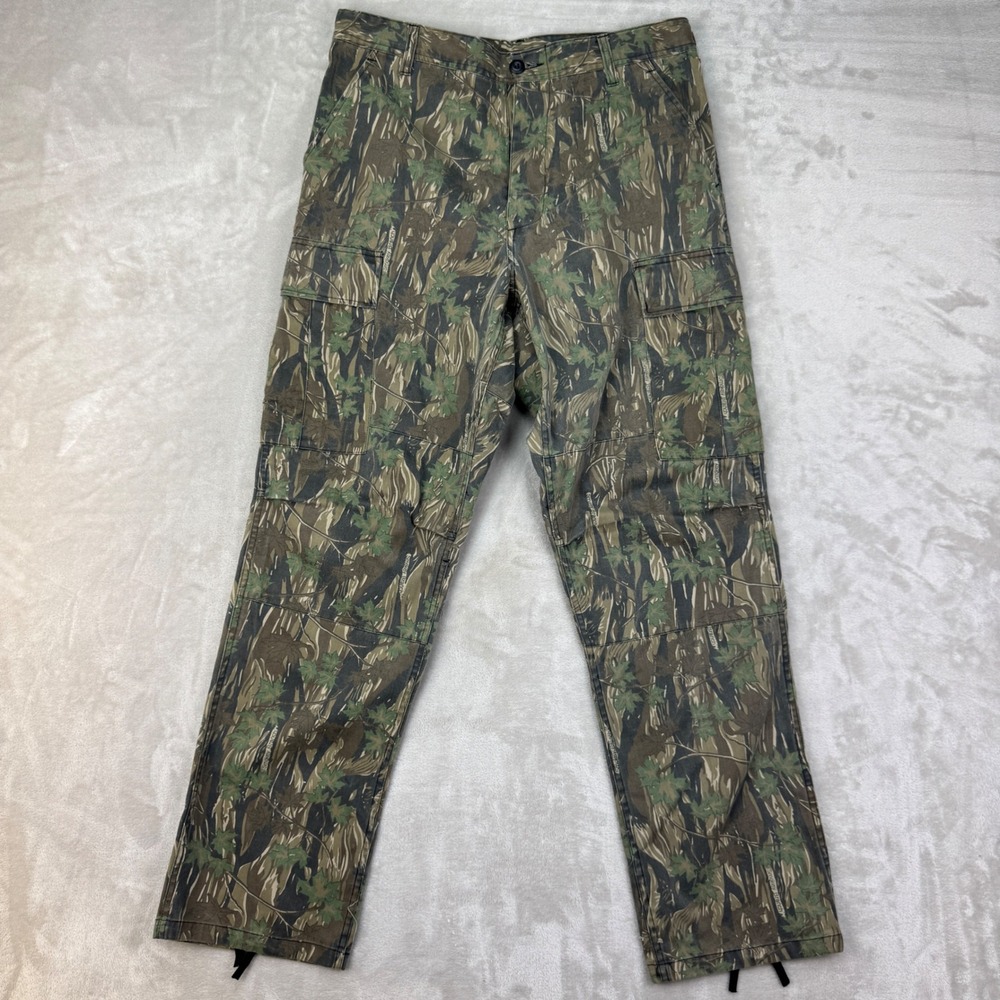 Rothco Cargo Pants Mens 34x32 Green Camo Relaxed BDU Smokey Branch Camouflage